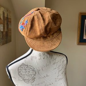 Goorin Suede flat cap newsboy cap size small GUC